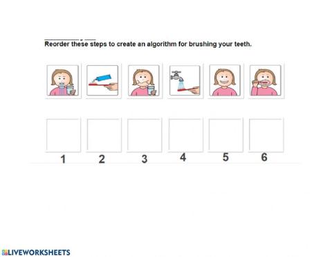 Tooth brushing algorithm