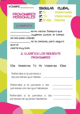 Pronombres personales