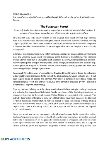 Res ielts success les 3 homework forgotten forest