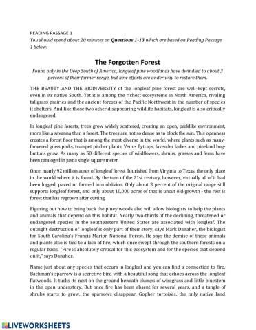 Res ielts success les 3 homework forgotten forest