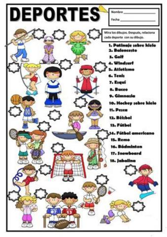 Deportes - Relacionar