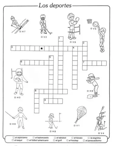 Crucigrama - Deportes 2