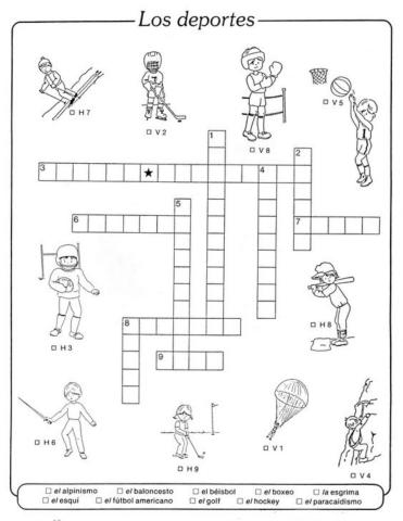 Crucigrama - Deportes 2