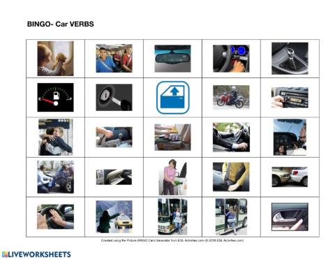 Bingo on Car VERB +