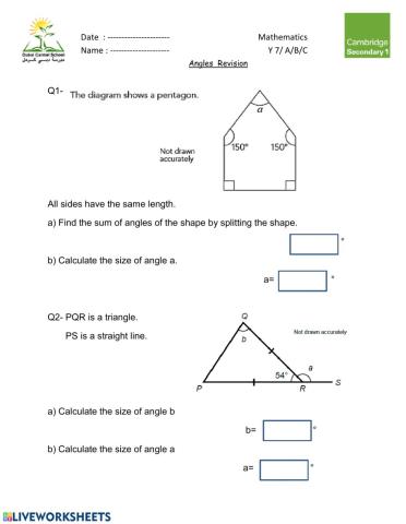 Calculating Angles