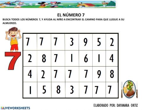 El número 7