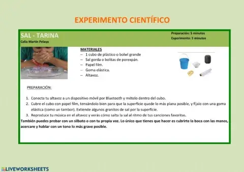Experimento -SAL TARINA-