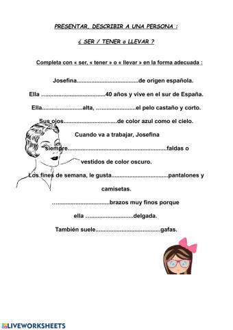 Describir y presentar