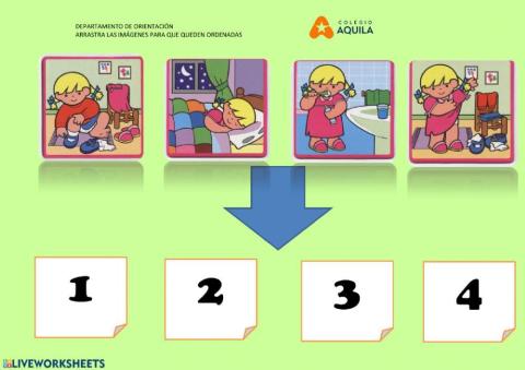 Arrastra las imagenes