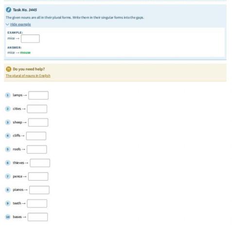 Grammar-nouns plural