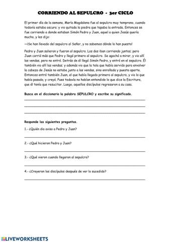 Corriendo al sepulcro