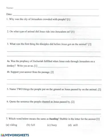 Celebrating Palm Sunday