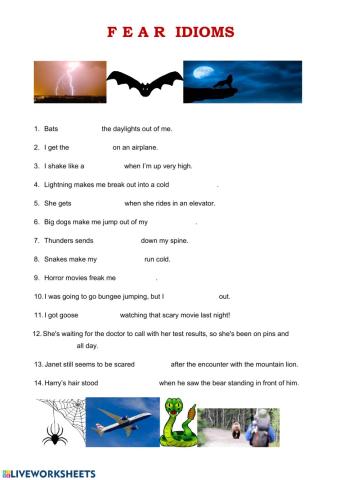 Fear  idioms