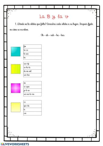La b y la v (segunda parte)
