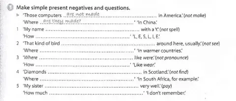 Simple present passive. Negative and questions.