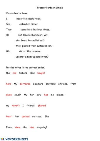 Present Perfect for young learners