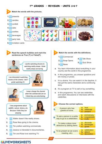 7. sınıf 5-6-7. ünite quiz