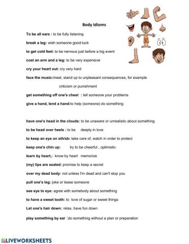 Body idioms