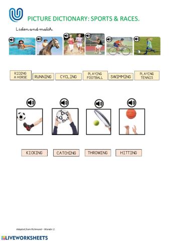 Picture dictionary: sports