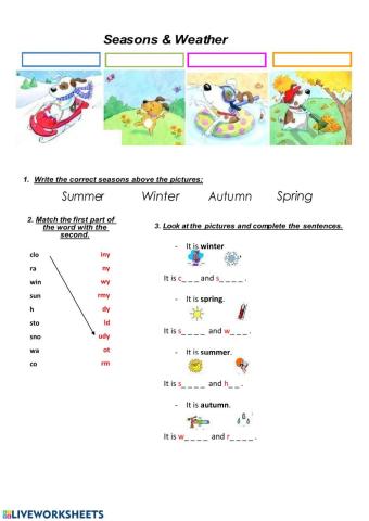 Seasons and weather