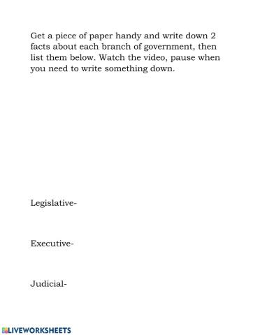 Branches of government