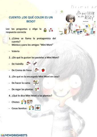 Cuento de qué color es un beso