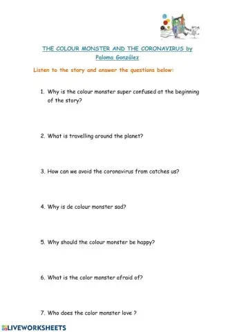 The colour monster and the coronavirus