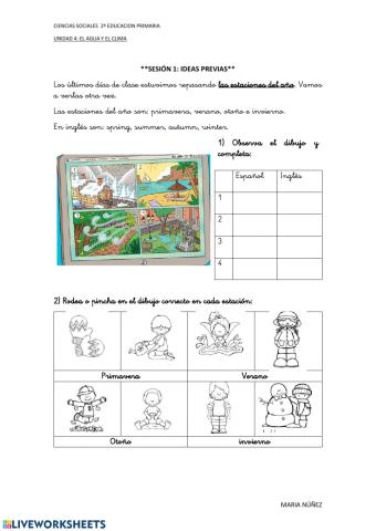 Las estaciones del año