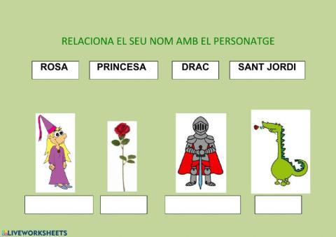 Relaciona el nom dels personatges