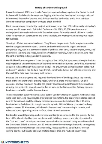 History of London Underground - 1