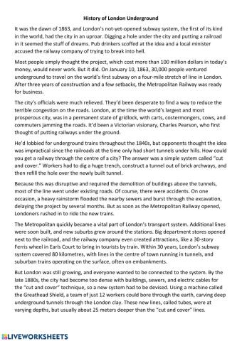 History of London Underground - 1