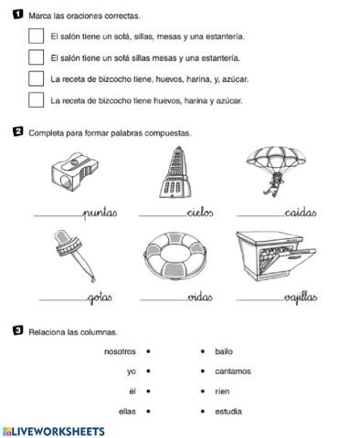 Comparaciones y verbos