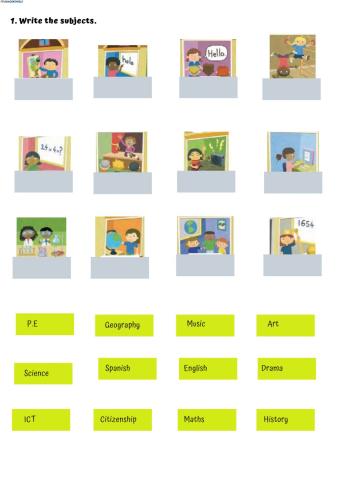 Subjects + have got - has got