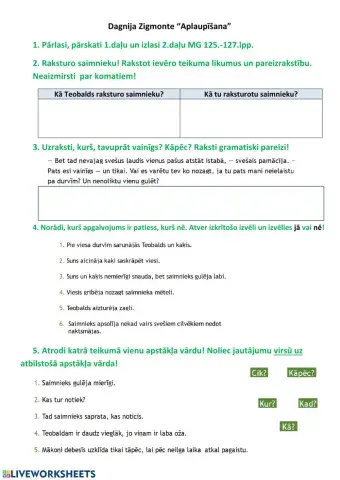 D.Zigmonte -Aplaupīšana-