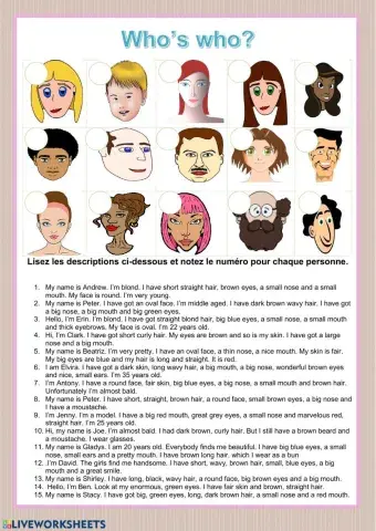 Guess who's who reading