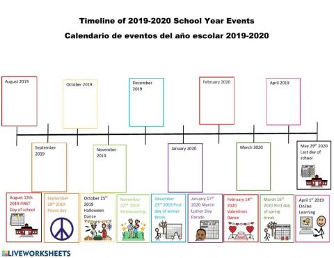 School year Timeline