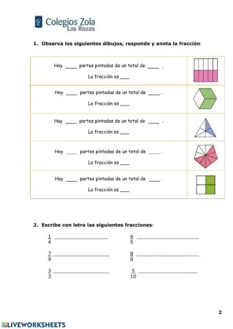 Las fracciones 1 y 2.