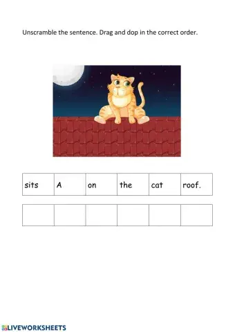 Unscramble the sentence