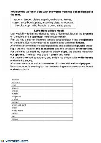 Let's have a nice meal