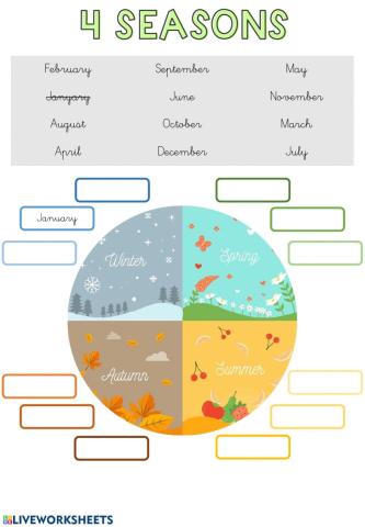 Months and seasons