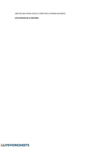 Los estados de la materia