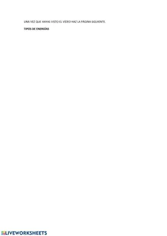 Tipos de energías