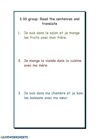 Translate from French