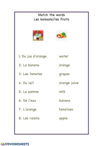 Les aliments