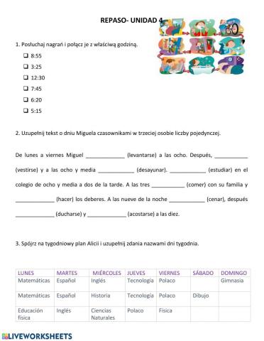 Repaso rutina diaria