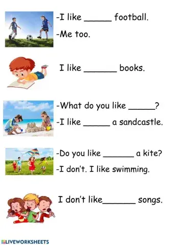 My favourite activities