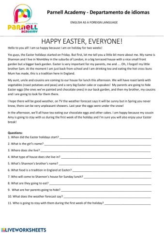 Happy Easter, everyone!