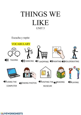 Things we like doing