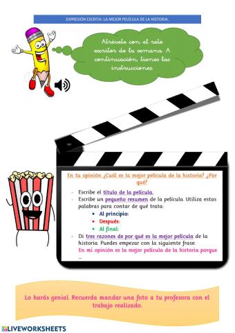 17abril Expresión escrita: Opinión