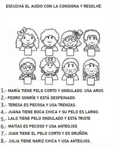 Identificar a los personajes